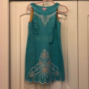 Lilly Pulitzer Seabreeze Blue Embroidered Dress 4